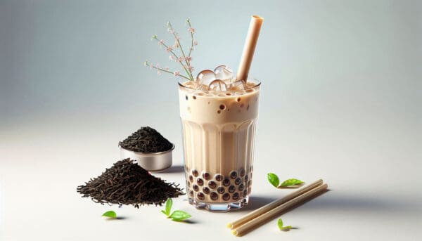 40x bubble tea straws compostable drinking straws made from plant fibers 12mm diameter 230mm length - Image 3