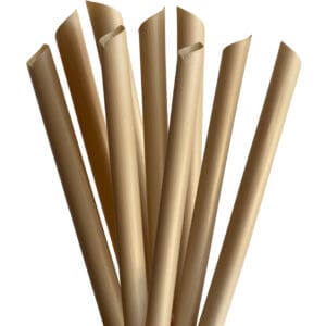 40x bubble tea straws compostable drinking straws made from plant fibers 12mm diameter 230mm length
